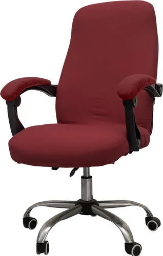 Vista 22 de Melaluxe Funda para silla de oficina con fundas para brazos - Funda elástica universal para silla de escritorio, fundas para silla de computadora