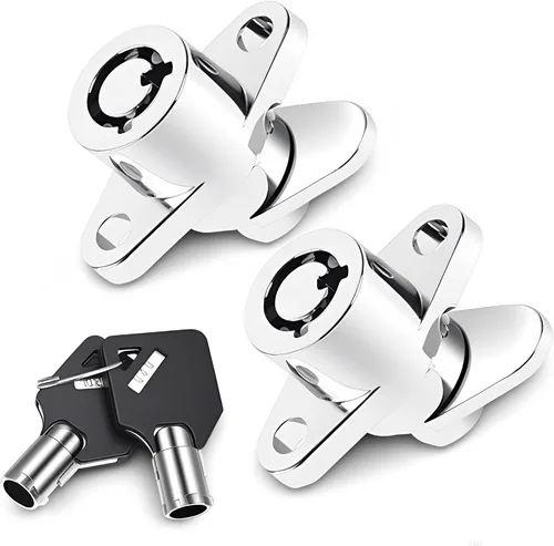 Vista 4 de Cerraduras rígidas de alforja de 2 llaves para Harley Davidson Touring Electra Street Glide Road King Glide 1993-2013 Negro#lacth#2+2
