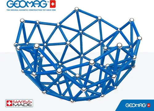 Vista 6 de Geomag Masterbox - Juguetes magnéticos para niños a partir de 8 años, 248 imanes educativos azules para niños, bloques magnéticos, azulejos