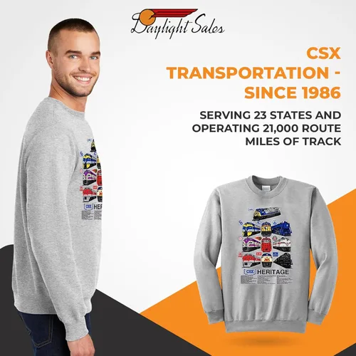 Vista 4 de Daylight Sales CSX Heritage Authentic Railroad Sudadera 109