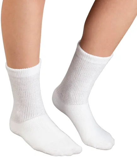 Vista 6 de Silver StepsTM - Calcetines para diabéticos extra afelpados, 3 pares Negro