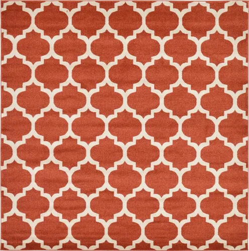 Vista 16 de Unique Loom Trellis Collection - Alfombra de área de Filadelfia, rectangular de 2 pies 2 pulgadas x 3 pies, color morado y marfil