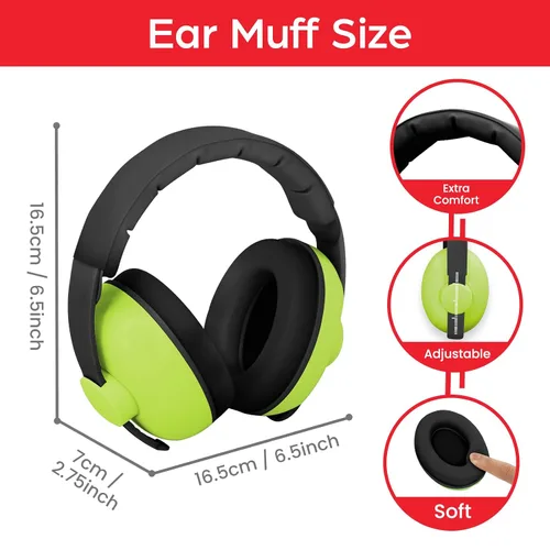 Vista 34 de Auriculares de bebé para protección contra el ruido, color blanco