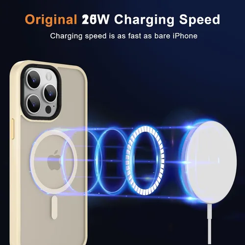 Vista 526 de MOCCA - Funda magnética resistente para iPhone XR de 6.1 pulgadas, compatible con MagSafe, funda con protección contra caídas de grado militar