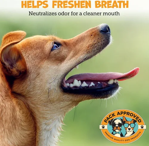 Vista 3 de Pack Approved Toallitas dentales para perros – Toallitas de dientes de perro para cuidado bucal, sarro y removedor de placa – Limpia y refresca