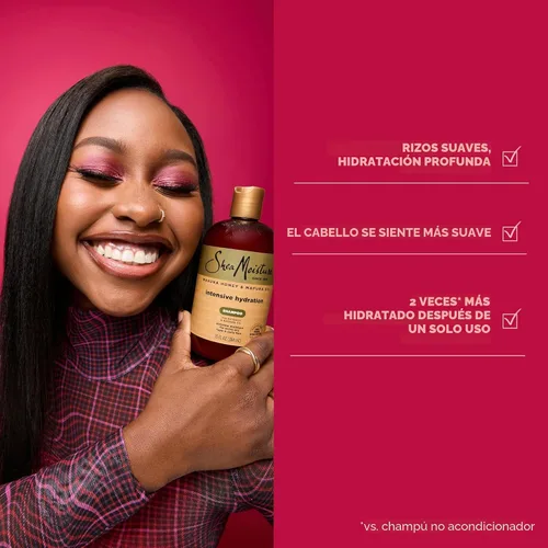 Vista 7 de Champú de intensa hidratación de miel de manuka y aceite de mafura, 13 onzas, de SheaMoisture