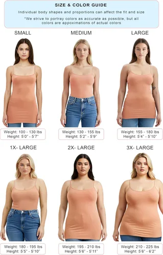 Vista 255 de Emmalise Camisola larga casual básica para mujer, con tirantes ajustables, top en capas