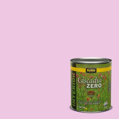 Vista 67 de Rodda Paint CASCADIA ZERO - Pintura plana e imprimación para interiores en uno, cuarto de galón, rosa Mullen