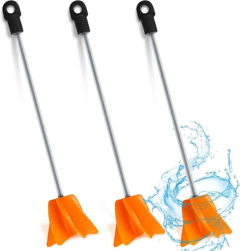Vista 13 de Loosh 12 agitadores de pintura de 11 pulgadas para taladro, accesorio mezclador de pintura, mezclador epoxi hélice para resina de hormigón, paleta