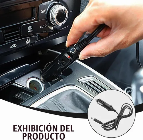Vista 6 de Adaptador de Carga de Coche de 12V, Enchufe Macho para Encendedor de Cigarrillos de Coche a Conector DC, Cable de Alimentación Compatible