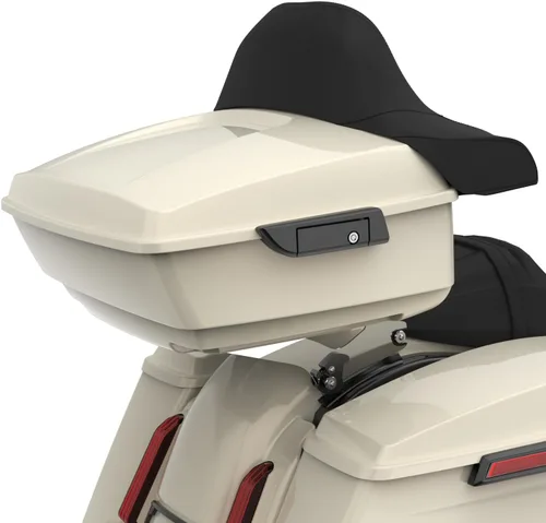 Vista 67 de Moto Onfire King Tour - Maletero con almohadilla de respaldo para Harley Touring 1997+ (Barracuda Silver)