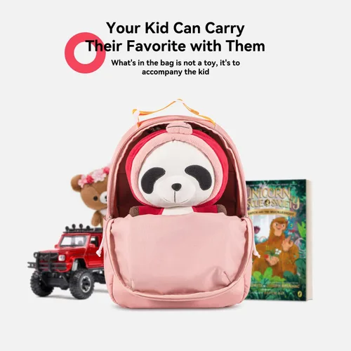 Vista 6 de Voova Mini mochila de viaje para adolescentes, niñas y niños, mochilas pequeñas y ligeras para niños, Rosado, Escuela