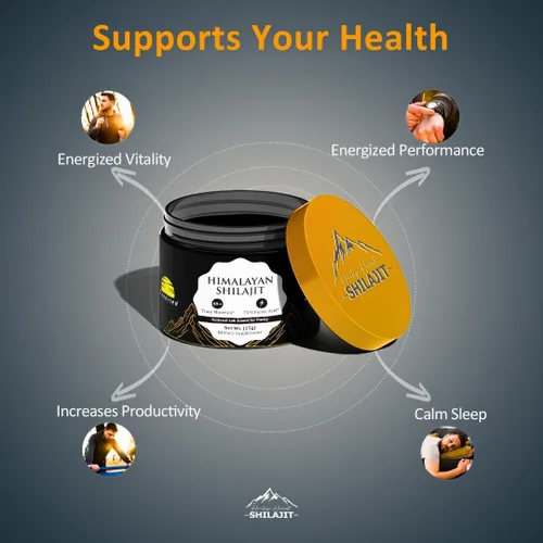 Vista 6 de Resina Shilajit pura del Himalaya Shilajit orgánico Probado en laboratorio de 0.88 onzas Impulso de energía Apoyo inmunológico Mejora