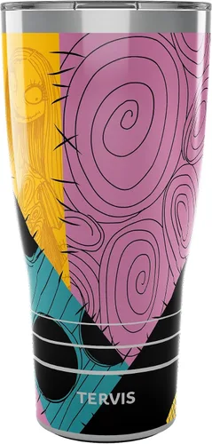 Vista 9 de Tervis Traveler - Vaso aislado de triple pared de Disney Nightmare Before Christmas Sally Swirls mantiene las bebidas frías y calientes, 20 onzas