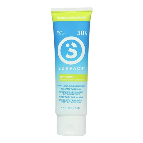 Vista 6 de Protector solar Surface Dry-Touch, seguro para arrecifes, sensación ultraligera y limpia, protección UVA/UVB de amplio espectro, libre de parabenos