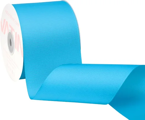 Vista 184 de VATIN Cinta de Grogrén Negra, 1-1/2" x 50 Yardas Continuas, Cinta de Grogrén de Poliéster Negra, Usar para Lazos de Bricolaje, Accesorios