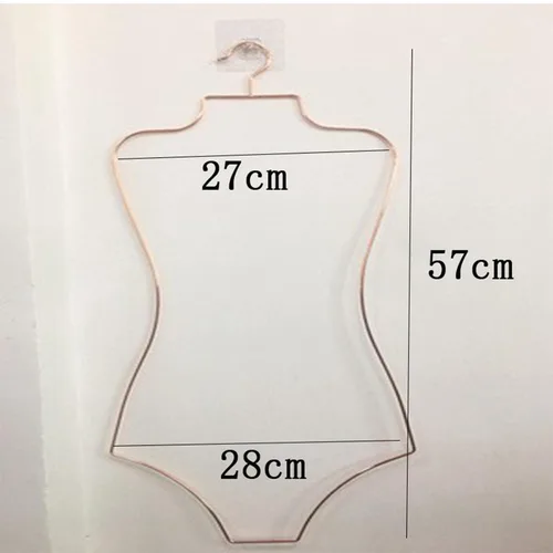 Vista 7 de 2 ganchos para traje de baño con forma de cuerpo, organizador de armario para niños, perchero para ropa de playa, colgador de ropa para armario