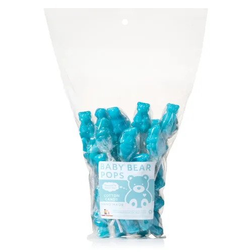 Vista 4 de Pink Bear Pops Lollipop Suckers: caramelos de oso bebé envueltos individualmente en un palo por Espeez - Bubble Gum Bears (24 unidades)