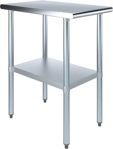 Vista 53 de Mesa de trabajo de acero inoxidable, mesa de metal