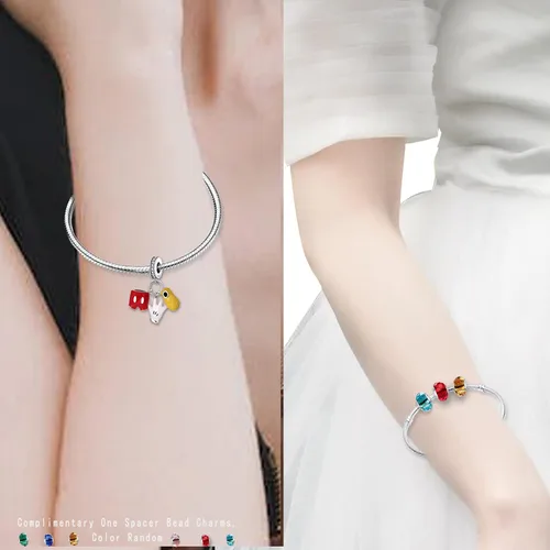 Vista 108 de LNQOBU Happy Life - Colgante para pulseras de abalorios, plata de ley 925 para mujer (con un espaciador de cuentas)