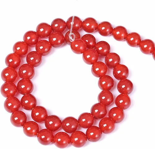 Vista 98 de 4MM 86 piezas Cuentas sueltas de piedra natural de amazonita calcedonia para hacer joyería DIY Pulsera Collar 1 hebra