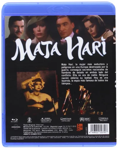 Vista 2 de Mata Hari ( 1985 ) Blu-Ray, Reg.ABC Import - Spain