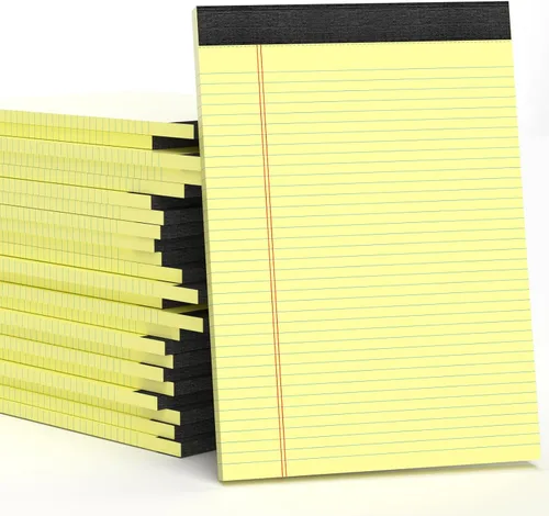Vista 19 de Blocs de Notas de Color 5x8, Paquete de 48 Blocs Legales Pequeños Rosa 5x8, Blocs de Notas Legales Pequeños con Rayas Universitarias Fácil
