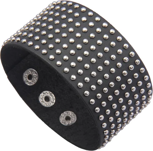 Vista 45 de Jeilwiy Pulseras de cuero punk para hombres, pulseras hechas a mano, brazalete ancho, joyería trenzada, color negro y marrón, ajustable, regalos