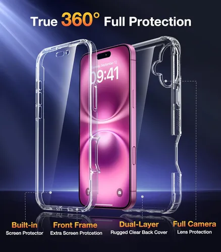 Vista 463 de DIACLARA - Funda transparente compatible con iPhone XR 6.1 pulgadas 2018