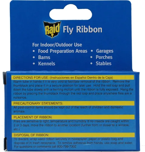 Vista 4 de Raid Cinta para moscas y atrapador de insectos (paquete de 4)