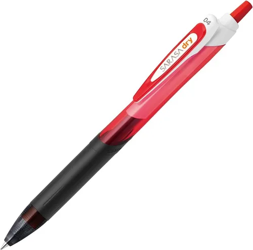Vista 8 de Zebra Sarasa Dry B-JJS31-BK - Bolígrafo de gel, 0.4, negro, 10 piezas