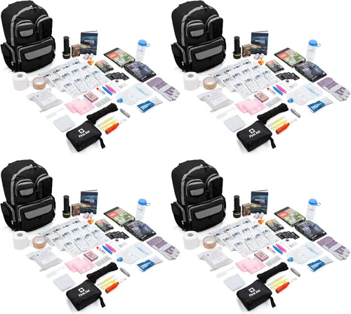 Vista 14 de Solo Series Complete - Kit de supervivencia de 72 horas para 1 persona con alimentos, agua, guía de emergencia, mochila negra y equipo esencial