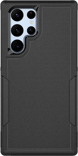 Vista 7 de Funda para Samsung Galaxy S22 Ultra: funda protectora de doble capa resistente para teléfono celular, a prueba de golpes, con protector de pantalla