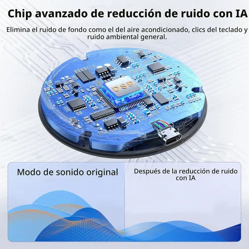 Vista 2 de AIRHUG USB Microphone No Speaker, Desktop Computer Mic for Laptop