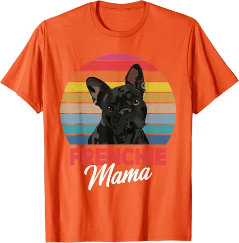 Vista 78 de Frenchie Mama - Camiseta divertida de regalo para niñas y perros Bulldog Francés, Negro, S