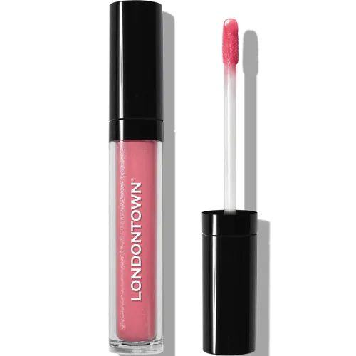 Vista 9 de LONDONTOWN Dainty, Sun Kissed Coral, tubo de brillo de labios de felpa, hidratante profundo, bálsamo acondicionador no pegajoso
