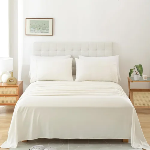 Vista 22 de Whitney Home Textile Juego de Sábanas Twin, Sábanas de Cama de Microfibra Suave de Hotel Tamaño Twin, Bolsillo Extra Profundo, Juego de Sábanas