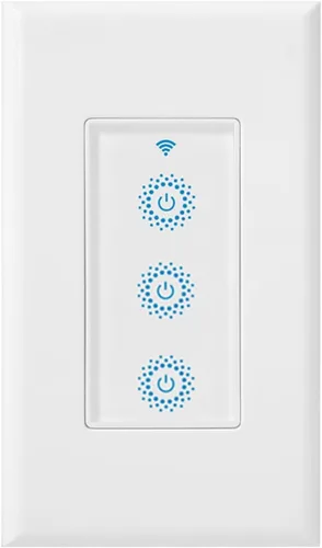 Vista 10 de Nexete Smart Wi-Fi interruptor de pared compatible con Alexa Google Assistant e IFTTT, control remoto, función de sincronización no requiere puerto.