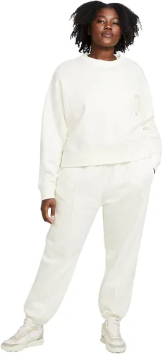 Vista 5 de Nike NSW - Pantalón ajustado de vellón para mujer Negro/Blanco