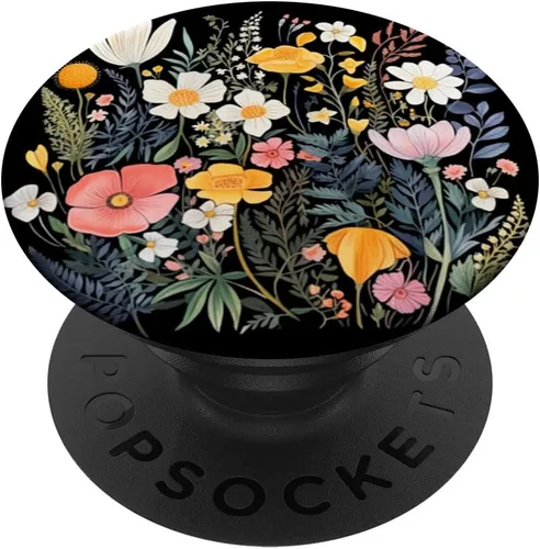 Vista 6 de Ramo de flores silvestres Boho Floral Hojas Acuarela Flor Lindo PopSockets MagSafe PopGrip para iPhone