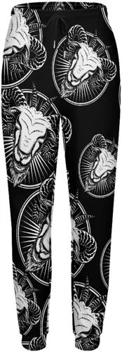 Vista 4 de Baphomet Head Womens Sweatpants High Waisted Jogger Pants Trousers with Pockets