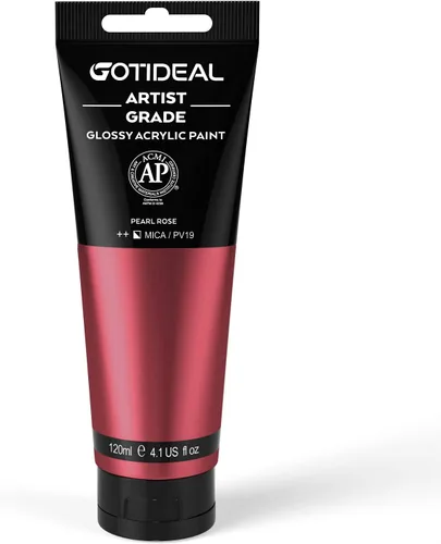 Vista 37 de GOTIDEAL - Pintura acrílica iridiscente, rojo camaleón, de 4.1 oz, no tóxicas, no se decoloran; ricos pigmentos para artistas adultos y niños