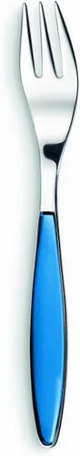 Vista 6 de Guzzini Feeling – 6-Inch L Tenedor de postre, Azul (Cobalt Blue)