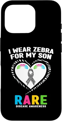Vista 20 de I Wear Zebra for My Son Rare Disease Awareness Day 2026 Case for iPhone 17