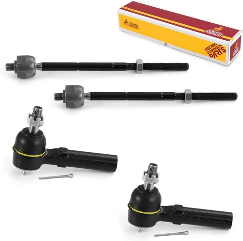 Vista 83 de Metrix Premium Chassis Parts - Kit de 4 piezas de extremos de barra de acoplamiento frontal exterior e interior compatible con Nissan Pathfinder