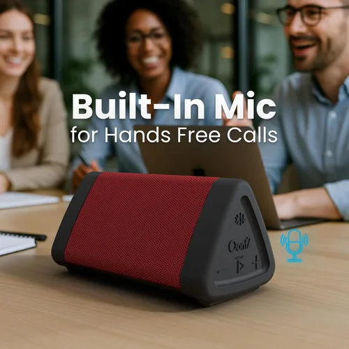 Vista 7 de Oontz - Altavoz Bluetooth portátil Angle 3 mejorado 5.0-10W de sonido, batería de 14 horas, rango inalámbrico de 100 pies, resistente al agua IPX5