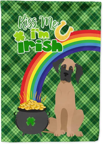 Vista 61 de Caroline's Treasures WDK4731GF - Bandera decorativa para jardín del día de San Patricio, color negro y tostado, Airedale Terrier, para jardín