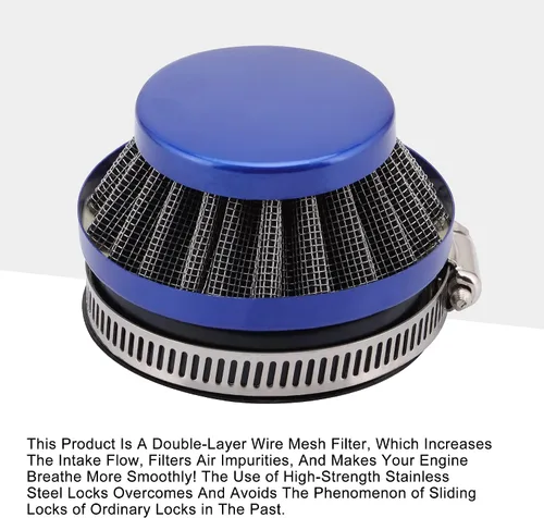 Vista 3 de GOOFIT Filtro de aire de repuesto de 2.283 in para motor de 47 cc, 49 cc, 2 tiempos, carburador de carburador de carburador de carbohidratos, mini
