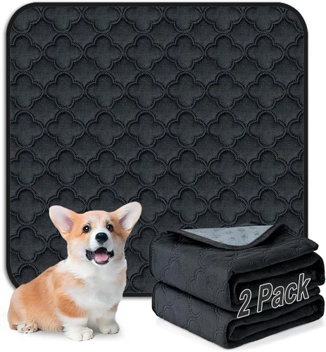 Vista 21 de FunFurry Forro lavable para jaula de conejillo de indias, paquete de 4 almohadillas reutilizables y lavables, ropa de cama impermeable para Azul