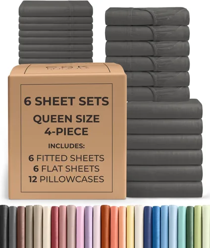 Vista 84 de Pack of 2, Twin Size 3 Piece Sheet Set - Breathable & Cooling - White